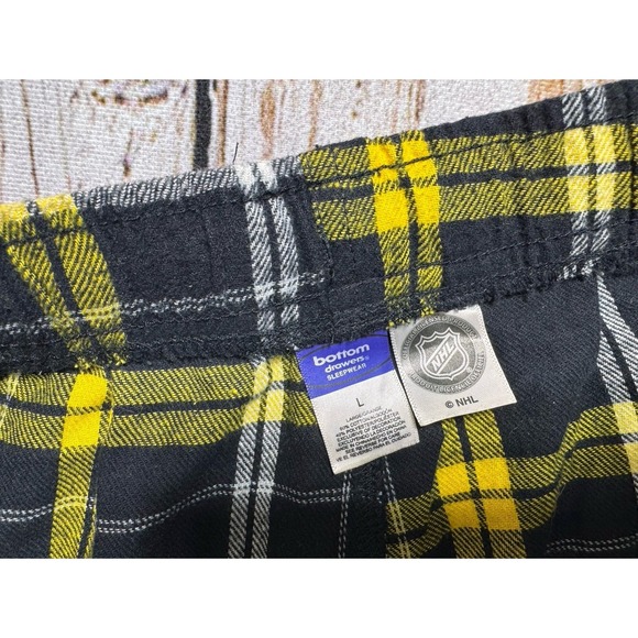 Pittsburgh penguins plaid flannel pajama lounge Pants L - Picture 5 of 5